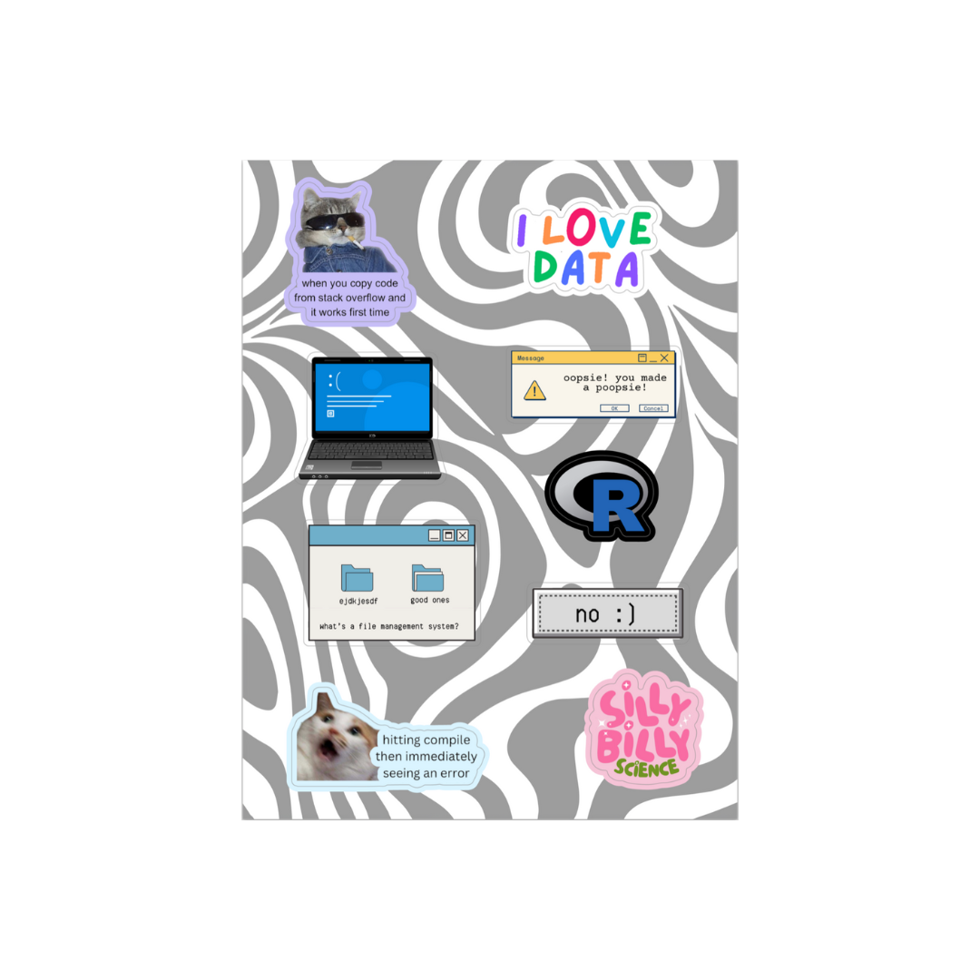Data sticker sheet 15 x 20 cm