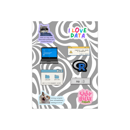Data sticker sheet 15 x 20 cm