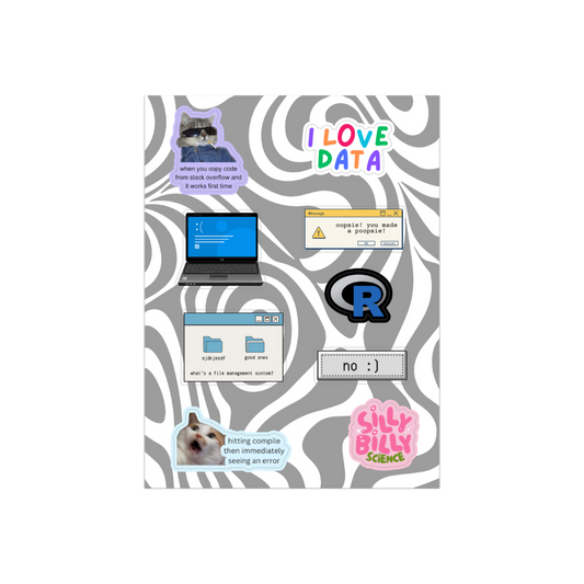 Data sticker sheet 15 x 20 cm