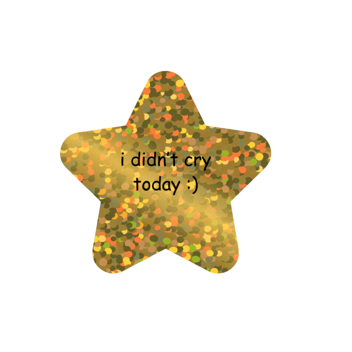 gold star [sparkly] 5 x 5 cm
