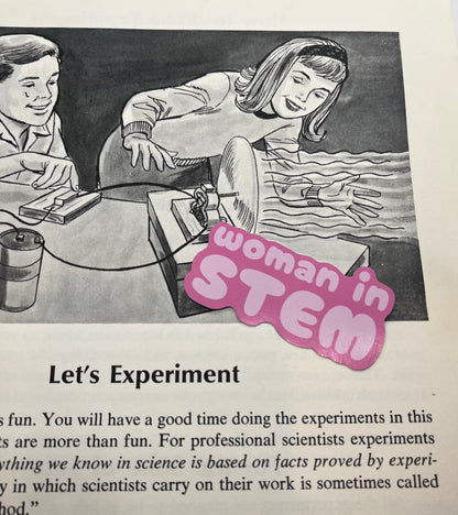 women in STEM 6 x 3 cm