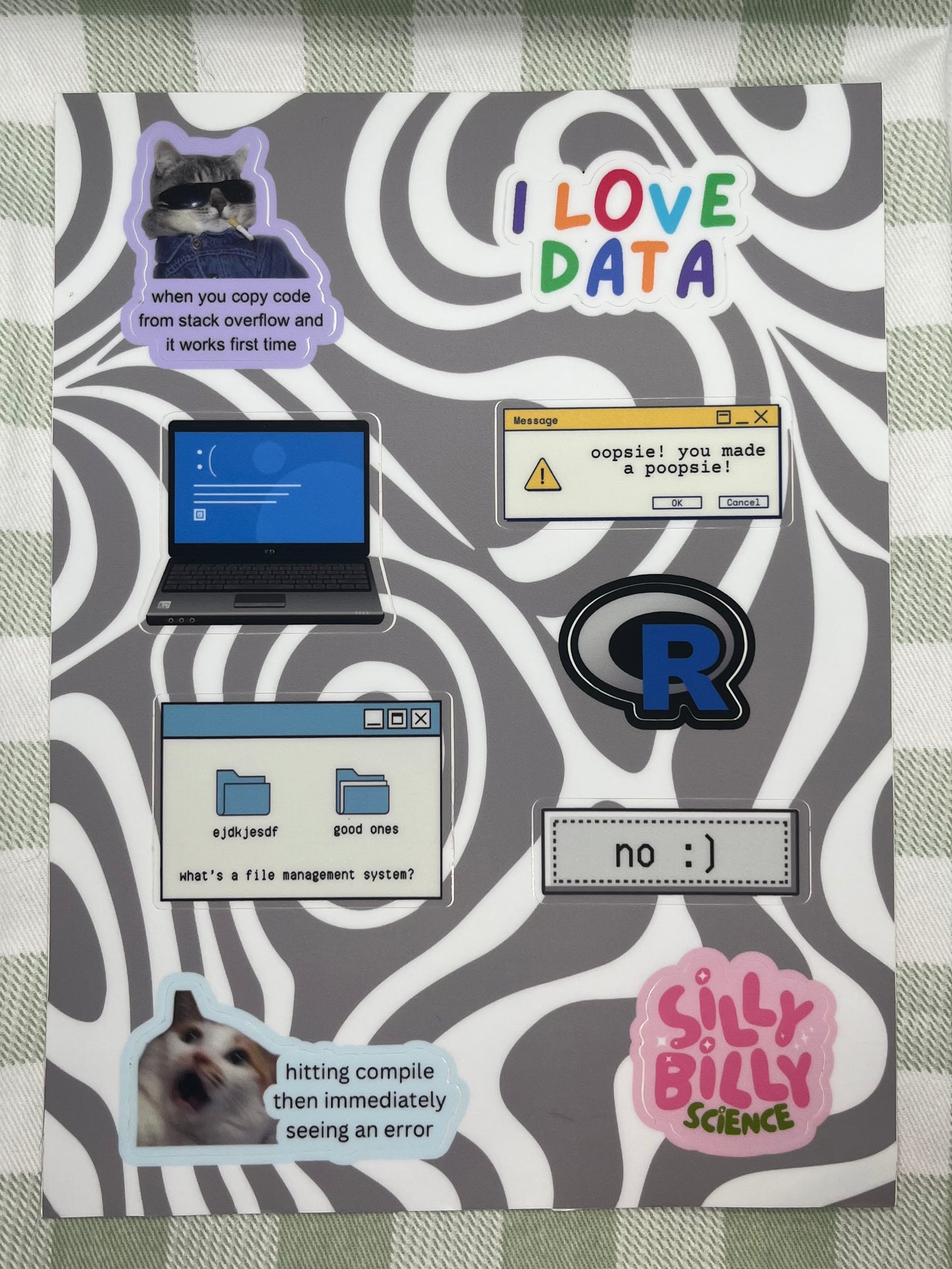 Data sticker sheet 15 x 20 cm