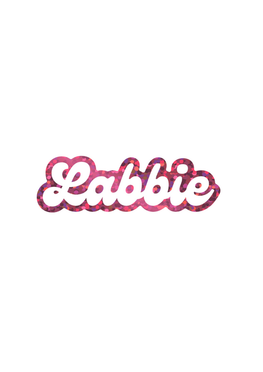 labbie [sparkly] 7.5 x 2.5 cm